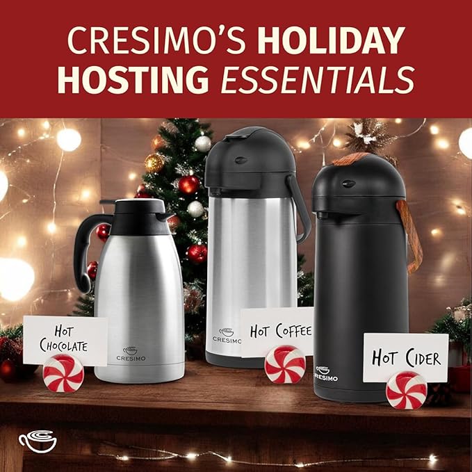 Thermal Coffee Carafe 2L / 68 oz – Updated 2025 Model – Insulated Stainless