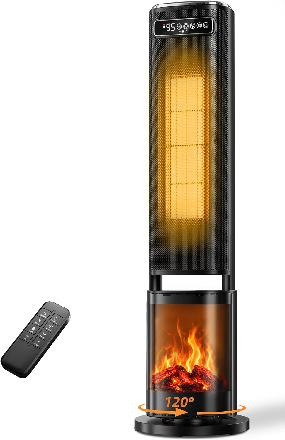 Uthfy 33'' Space Heaters for Indoor Use, 1500W Electric Heaters, 3D F...