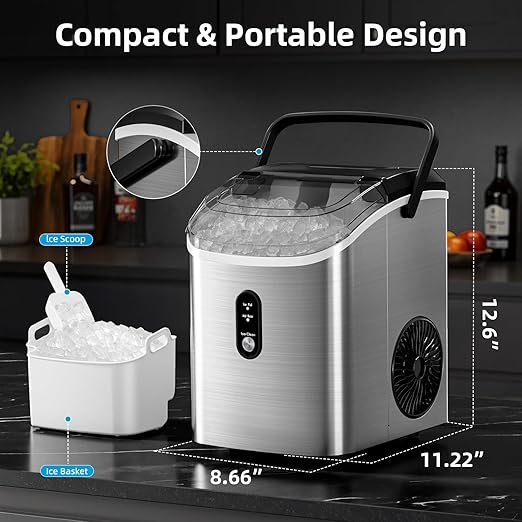 Antarctic Star Nugget Ice Maker Countertop