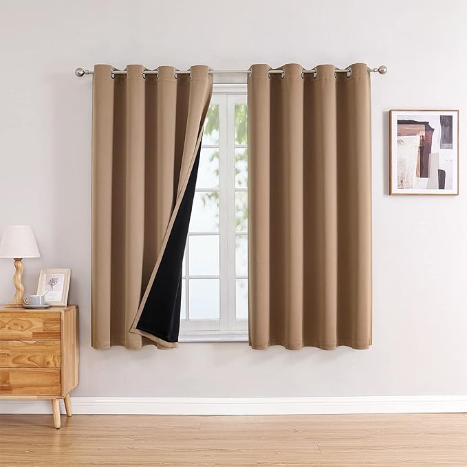 ChrisDowa 100% Blackout Curtains