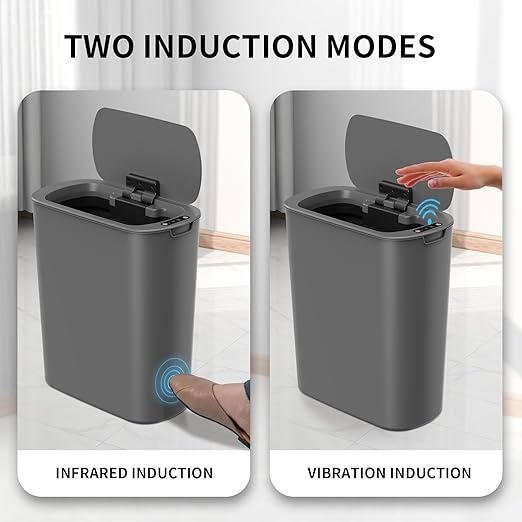 Cesun 5 Gallon Automatic Bathroom Trash Can, Touchless Motion Sensor Garbage Can