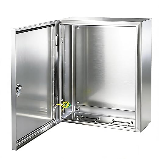 Electrical Enclosure 12x10x6, 304 Stainless Steel Enclosure IP66 Waterproof and
