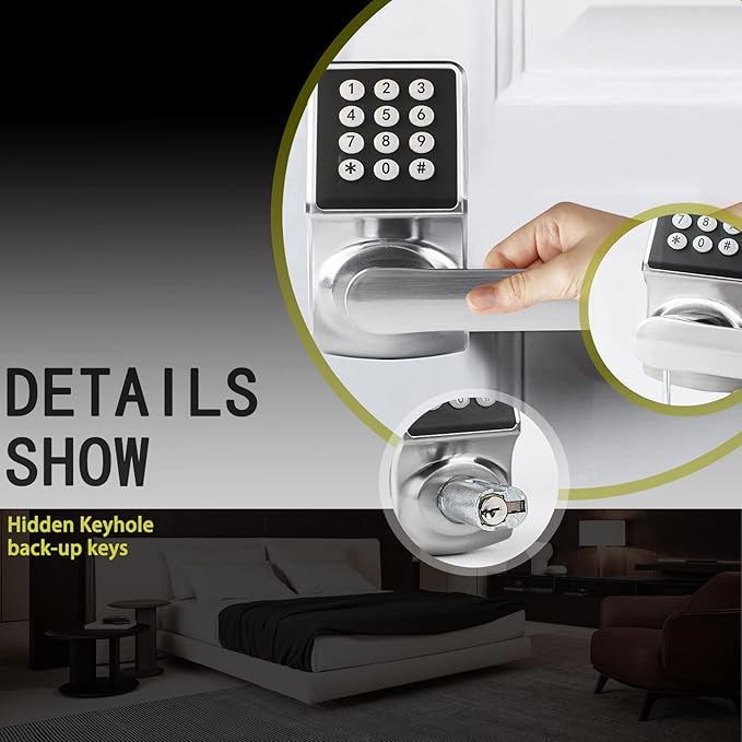 BAOLONG Keyless Entry Door Lock, Electronic Keypad Lock