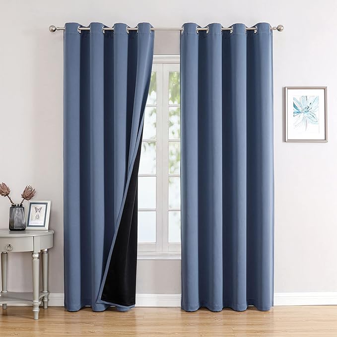 ChrisDowa 100% Blackout Curtains
