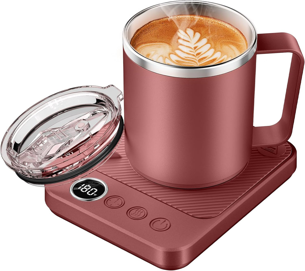 Coffee Mug Warmer Set for Desk, Coffee Warmer & 16oz Heated Mug