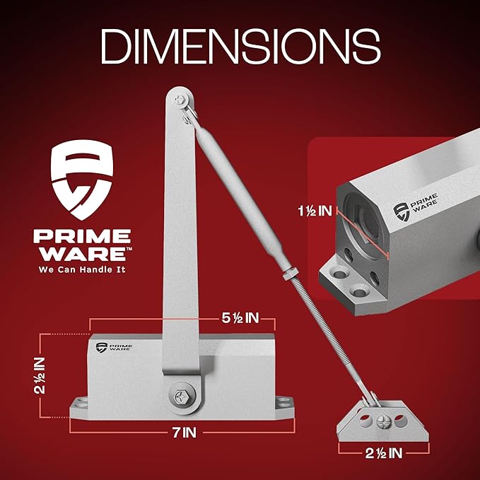 PrimeWare DC-300 Automatic Adjustable Door Closers