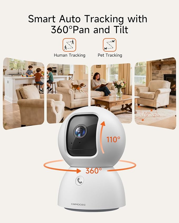 Smart 3K Indoor Dome Security Camera