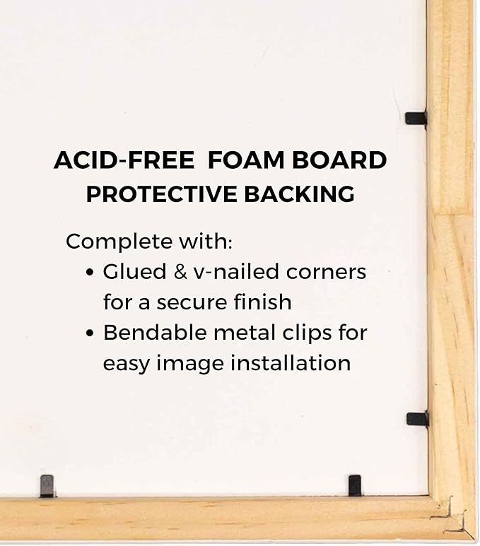 10x25 Shadow Box Frame Black | 1 Inch Deep Solid Wood Shadowbox Display Frame |