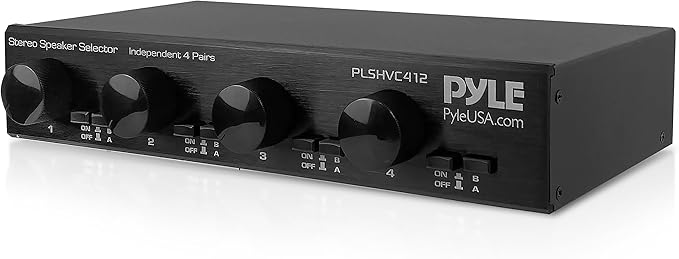 Pyle 4 Channel High Power Stereo Speaker Selector