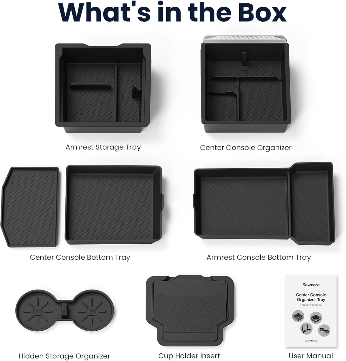 Tesla Model 3 9PCS Accessories Console Organizer 2024-2026 Highland
