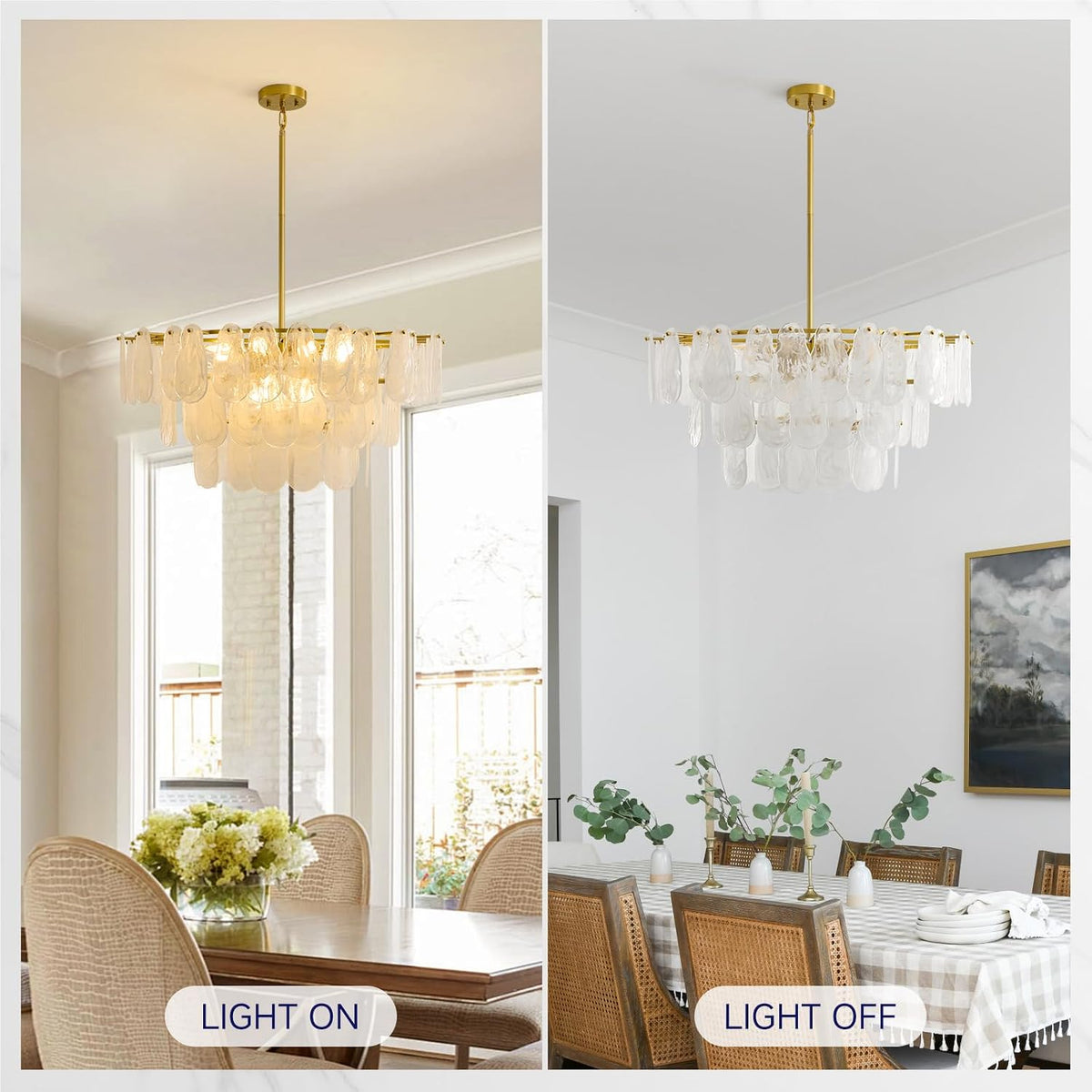 Modern Large Cloud Glass Chandeliers, 31.5" Gold Luxury Crystal Chandelier