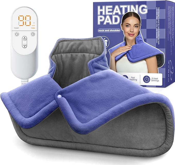 Heating pad for Neck, Cramps Pain Relief, Gifts for Women, 4 Auto-Off, Machine