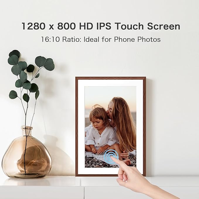 Digital Picture Frame, 10.1'' Frameo Digital Frame Wifi, 32GB Memory,...