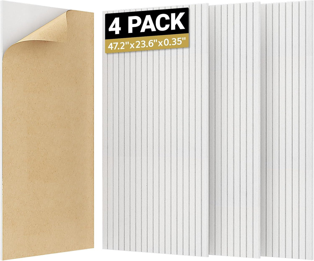 TONOR Large Acoustic Panels Self Adhesive-4 Pack 47.2" X 23.6" X 0....