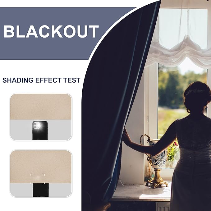 JIUZHEN Blackout Curtains for Bedroom