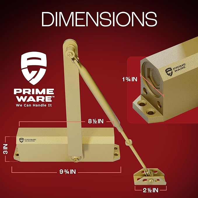 PrimeWare DC-600 Automatic Adjustable Door Closers