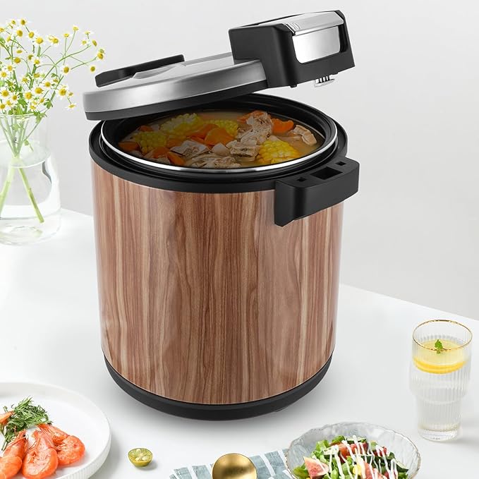 Commercial Electric Rice Warmer, Stainless Steel Rice Warmer Heavy Duty 6Gal