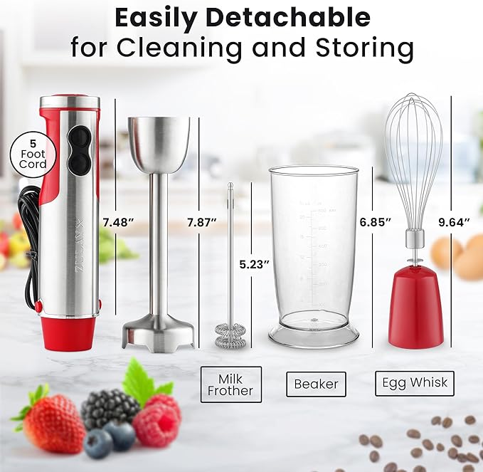 Zulay 4-in-1 Immersion Stick Mixer Hand Blender