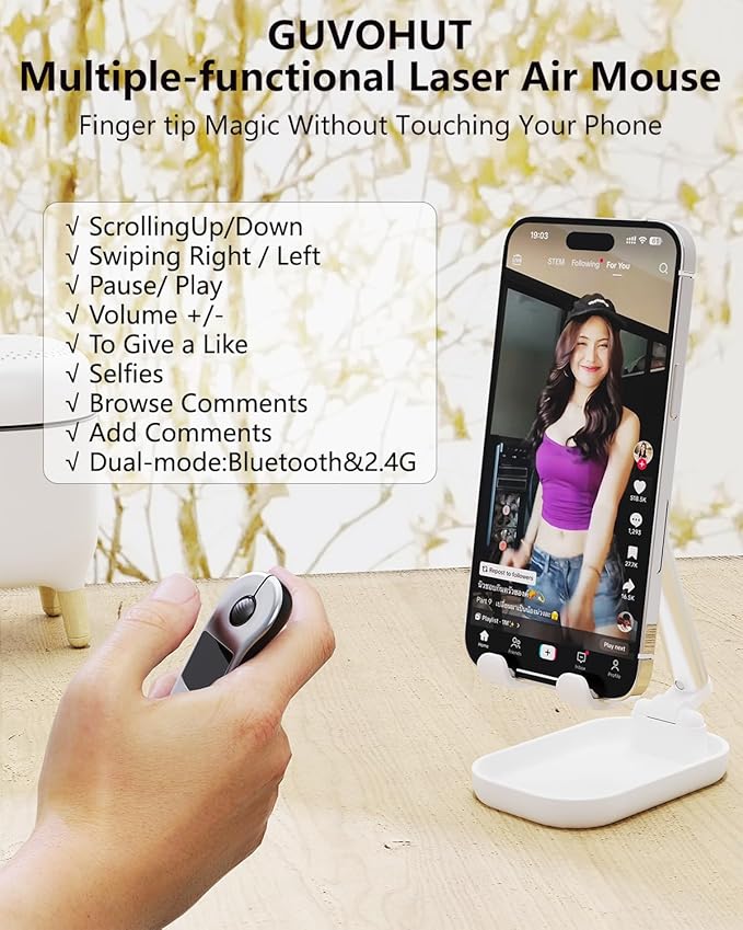 GUVOHUT Air Mouse for PC/iOS/Android