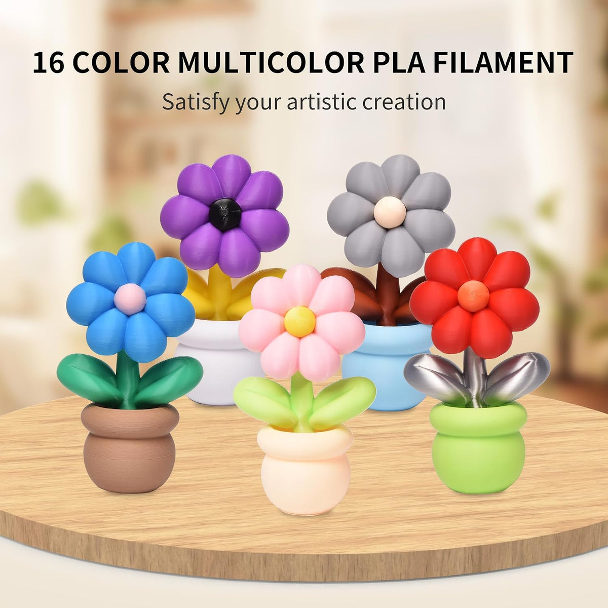 RAMBERY 200gx16 PLA+ Filament Bundle 1.75mm, 16 Colors PLA Plus 3D Printing F...