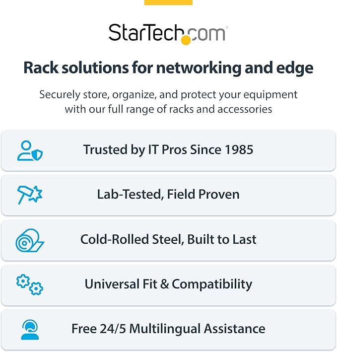 StarTech.com 8U Wall Mount Patch Panel Bracket