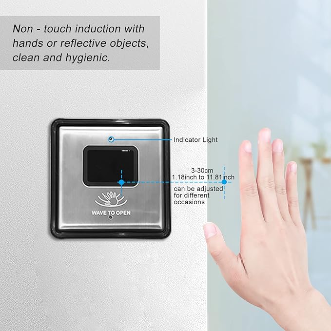 Olideauto Olide-120B Sensor Open Automatic Touchless Swing Door (2pcs)