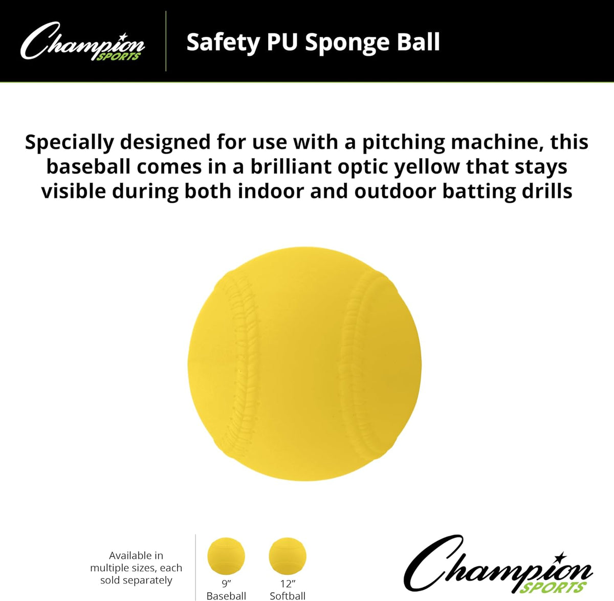 Champion Sports Safety Pitching Machine Softball