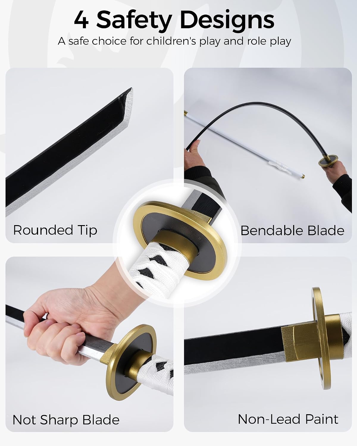 Cold Blade Katana Sword - 41 inches Katana Replica with Holster Belt and Disp...