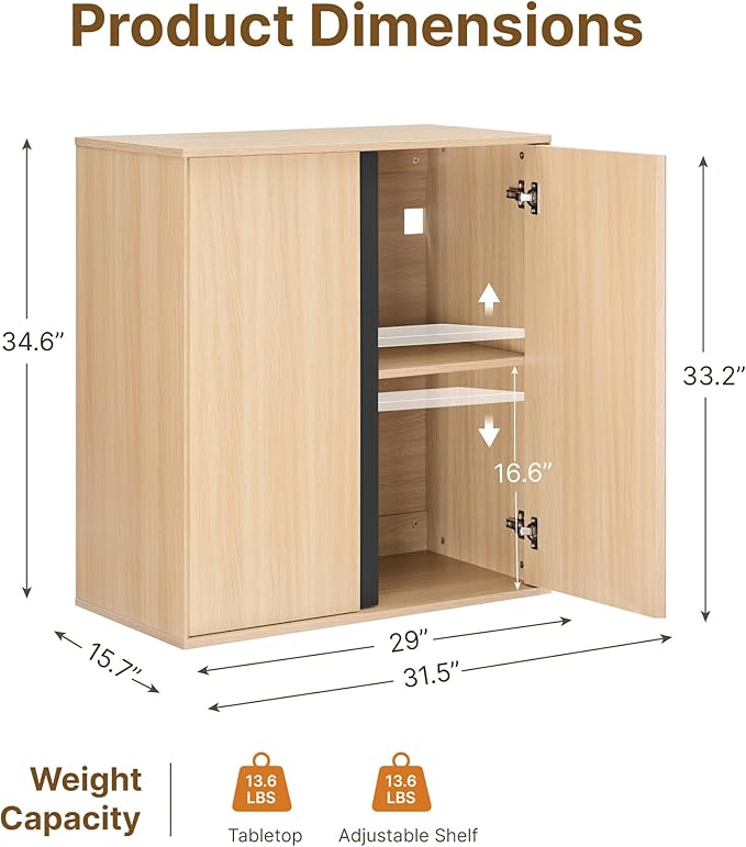 63" Sideboard Buffet Cabinet