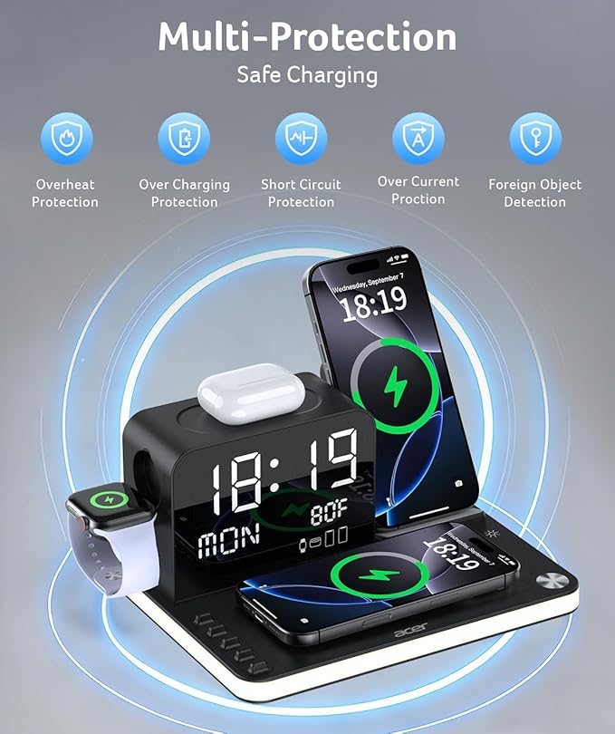 acer 7-in-1 Wireless Charging Station: Charger Stand