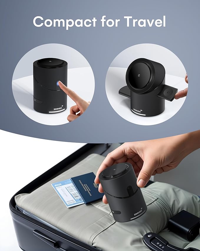 ZEEHOO 3 in 1 Charging Station for Apple Devices, Mag-Safe Charger Stand
