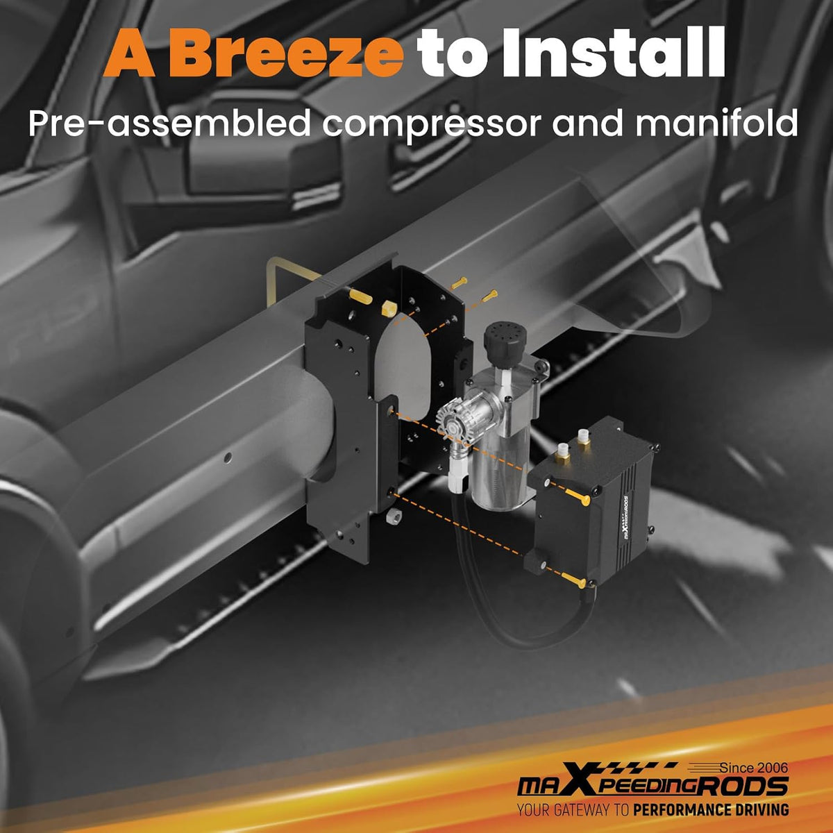 maXpeedingrods Dual Path Wireless On Board Air Compressor System