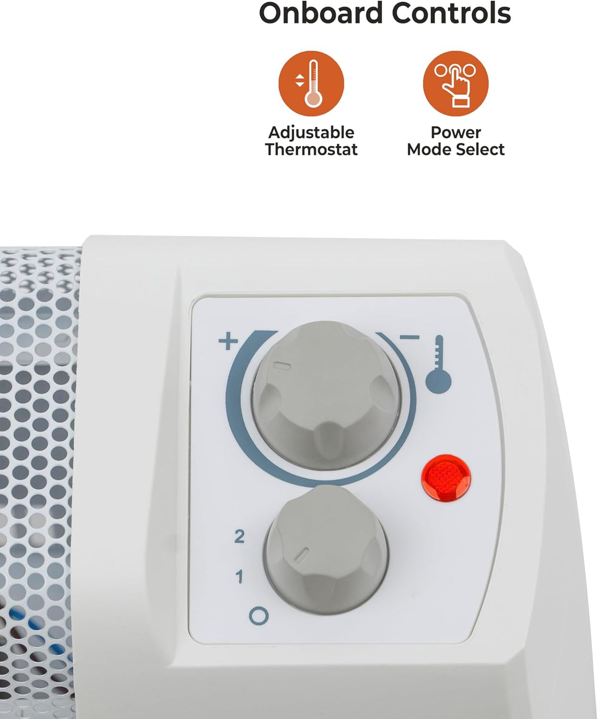 Comfort Zone Electric Baseboard Space Heater with Adjustable Thermostat, Dent...