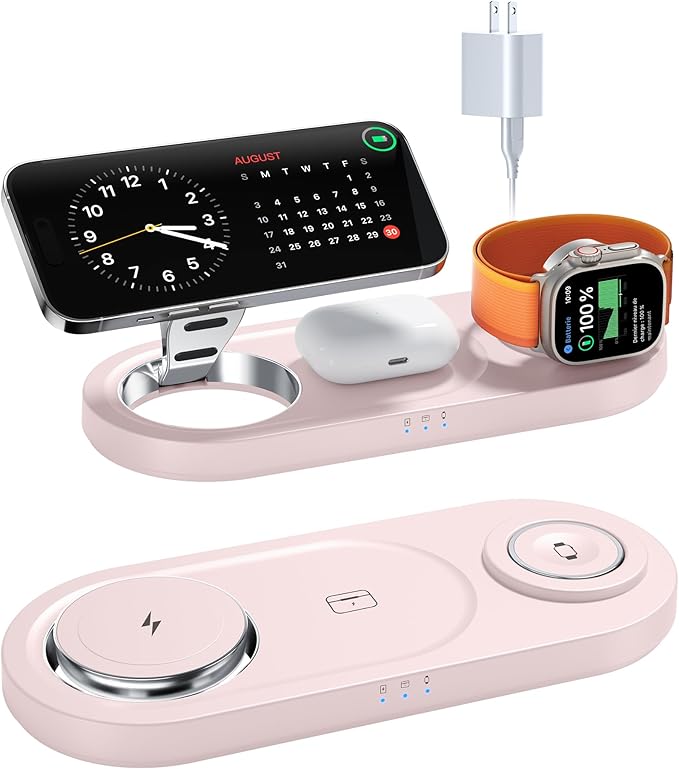 Upgraded 3 in 1 Wireless Charging Station