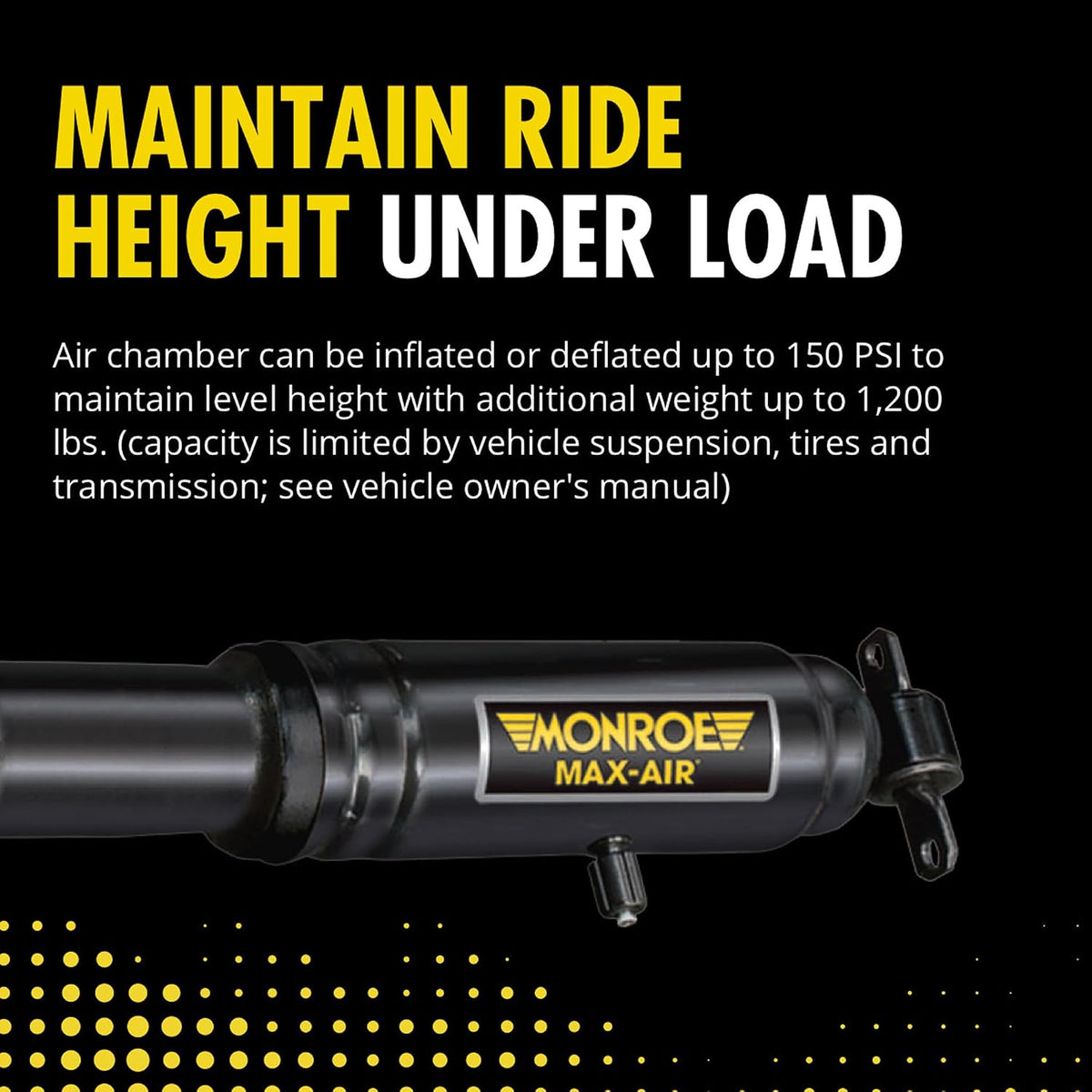 Monroe Max-Air MA785 Air Adjustable Air Shock Absorber Pack of 2 for Chevrole...