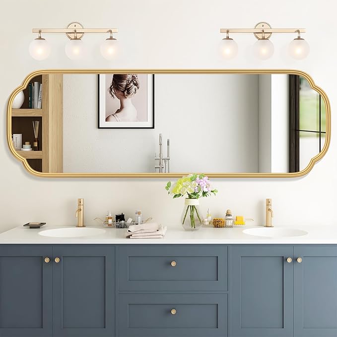 48"x16" Gold Door Mirror Full Length Over The Door