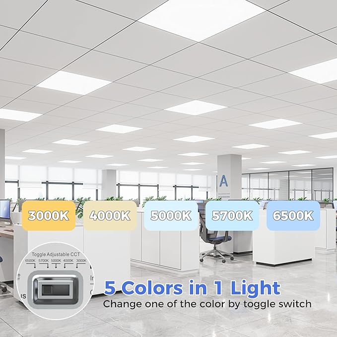 AIKVSXER 8 Pack 2x2 LED Flat Panel Light