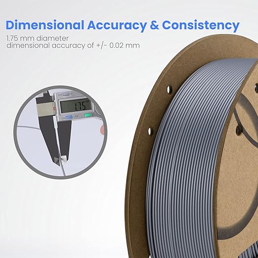 ELEGOO PLA Filament 1.75mm Bundle 4KG, 3D Printer Filament Bulk Dimensional