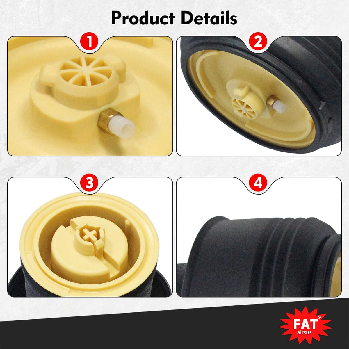 Rear Air Suspension Spring Bag Compatible with BMW X5 E70 X6 E71 E72 37126790...