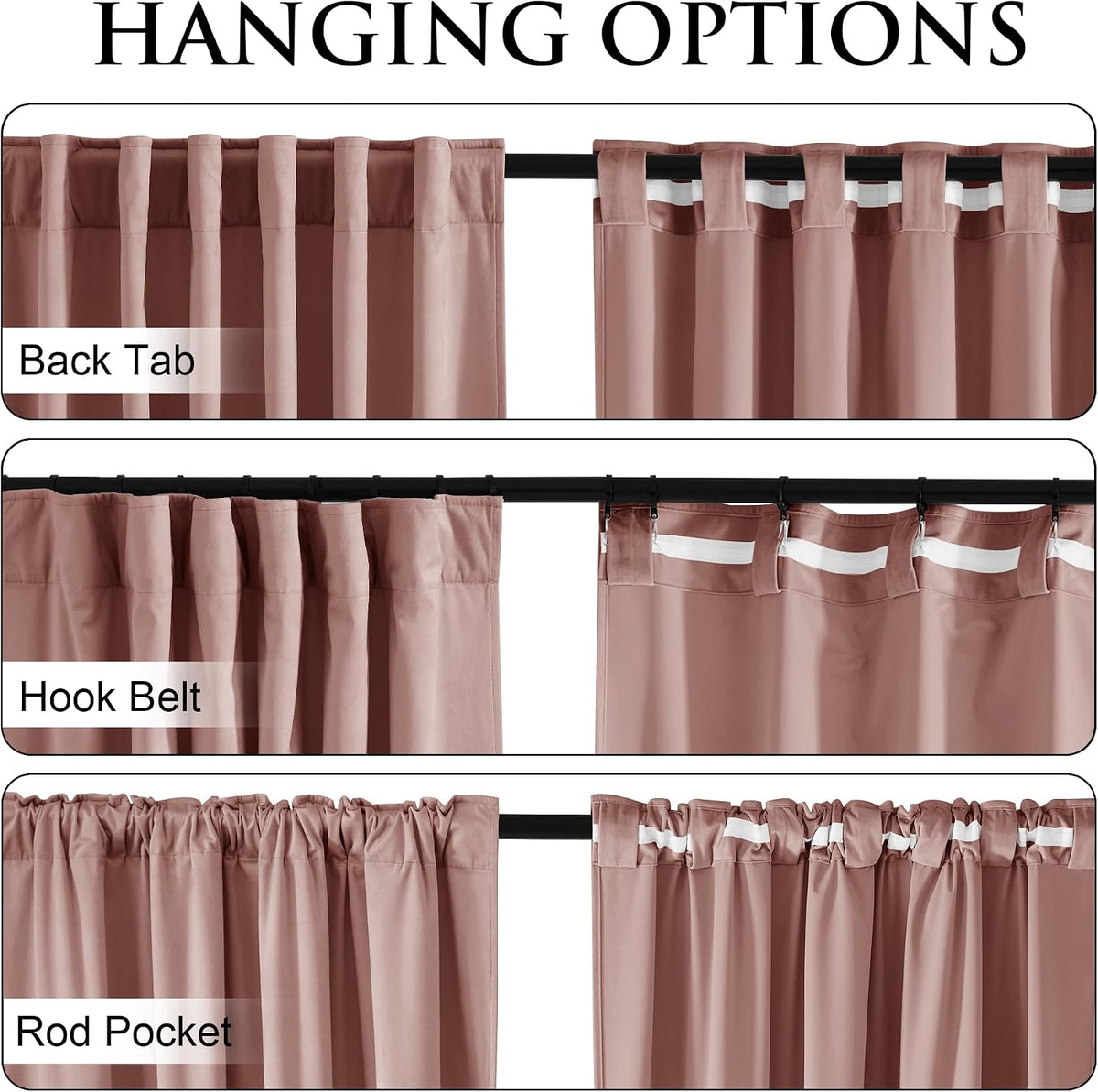 Pink Girls Bedroom Velvet Curtains 90 Inch Length 2 Panels | Romantic Blush P...