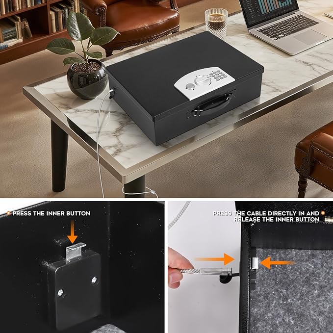 Dalmbox Portable Metal Safe Box