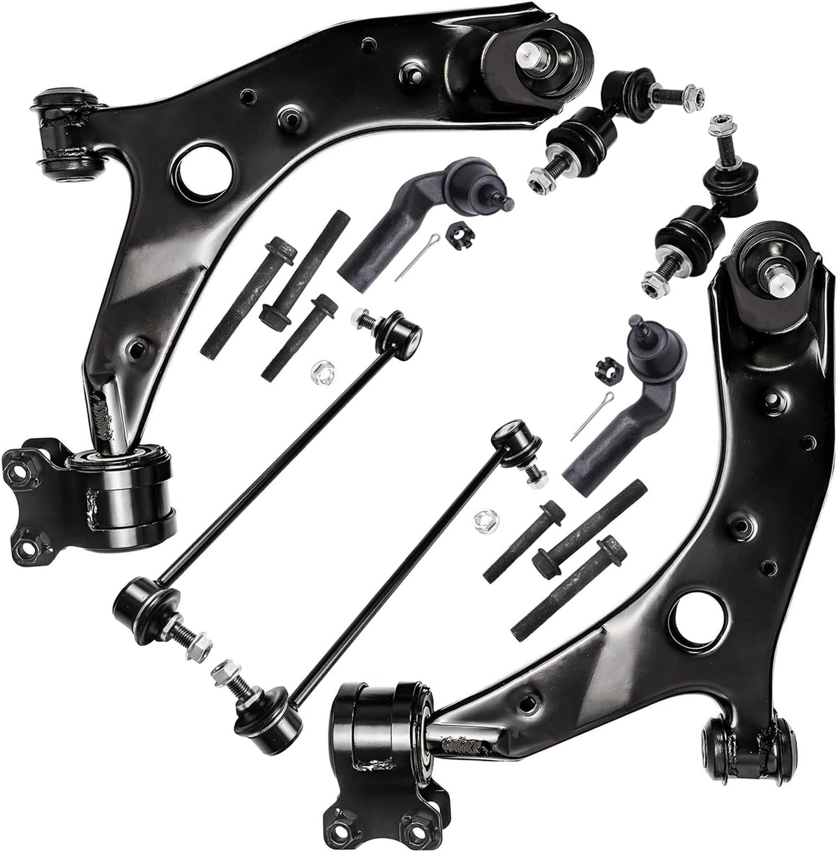 Detroit Axle - 8pc Front End Suspension Kit for 2004-2009 Mazda 3
