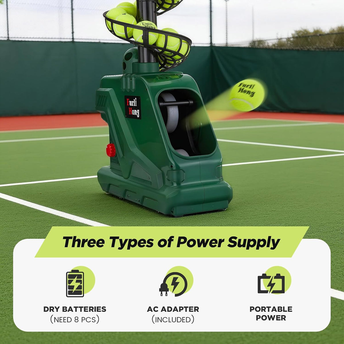 Furlihong 3819BH Portable Tennis Ball Machine