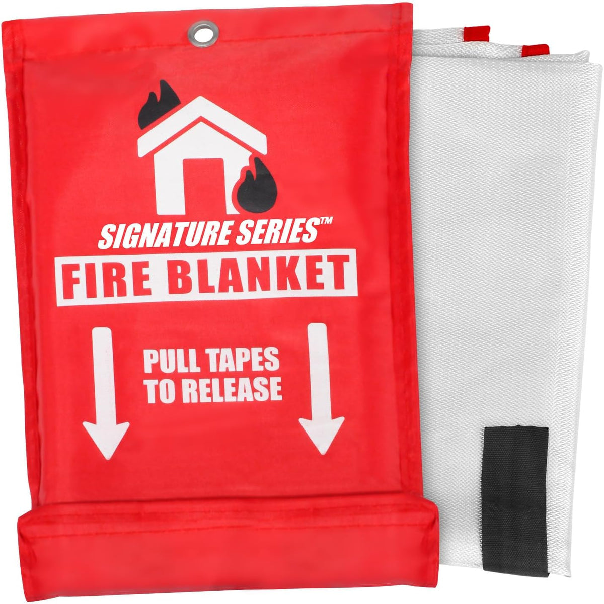Signature Series Fire Blanket, Flame Suppression Fiberglass Blanket for Home ...