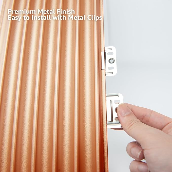Art3dwallpanels Slat Wall Paneling, 8 Pack Wavy Grain Panel Wall Slats