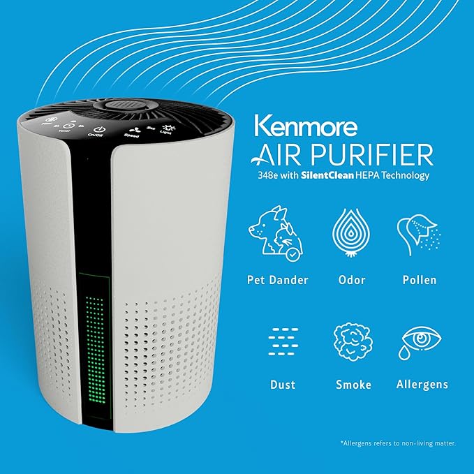 Kenmore PM1010 Air Purifiers for Bedroom Up to 348 Sq.Foot