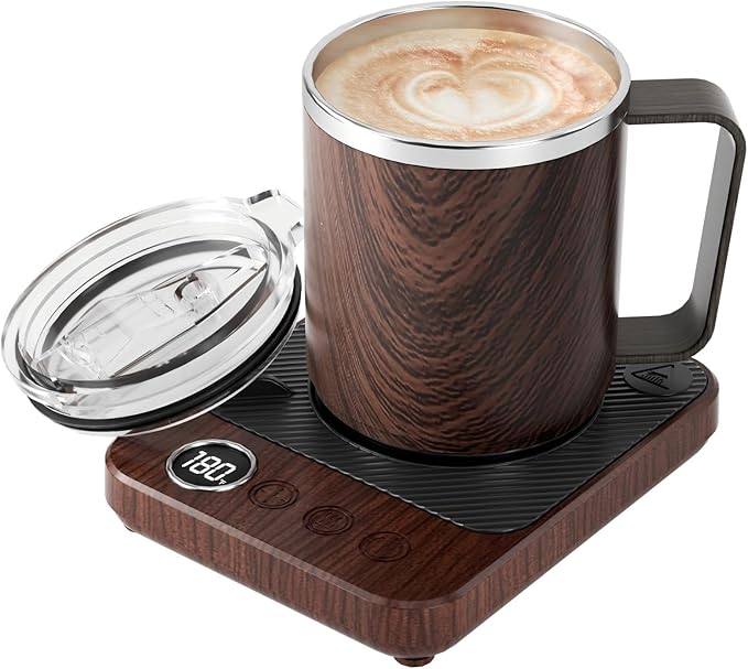 Coffee Mug Warmer & Mug Set for Desk, Smart Coffee Cup Warmer