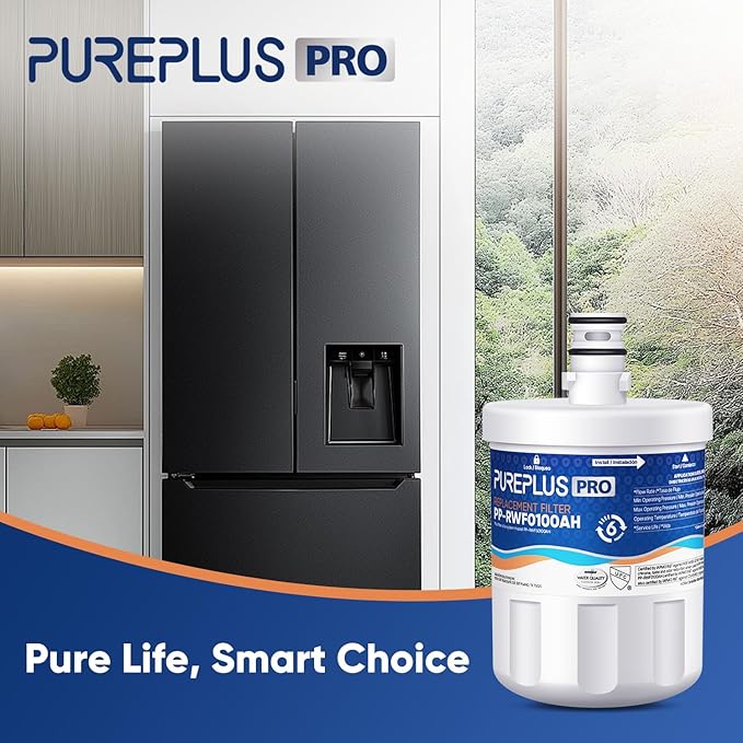 PUREPLUS PRO NSF/ANSI 53&42 Certified Refrigerator Water Filter Replaceme...
