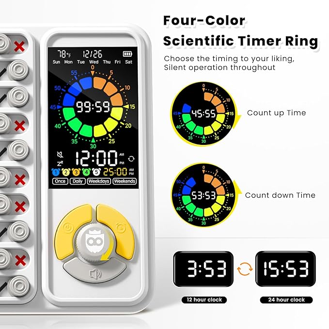 3-in-1 Visual Timer & ADHD Tool