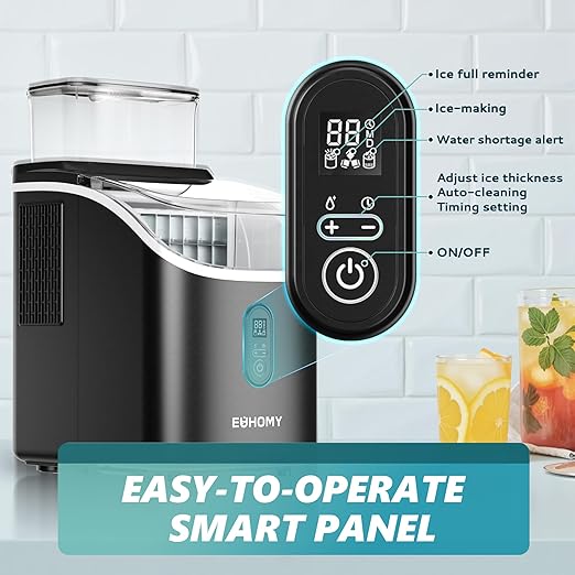 EUHOMY Ice Cube Maker Machine Countertop